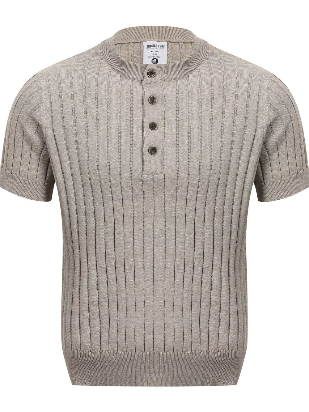 Men's Short Sleeve Ribbed Knit Top, image 6