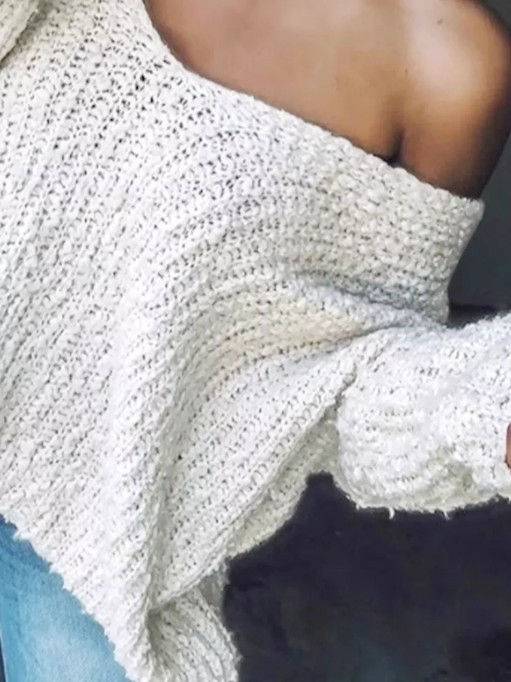 Loose Fit Long Sleeve Sweater, image 9