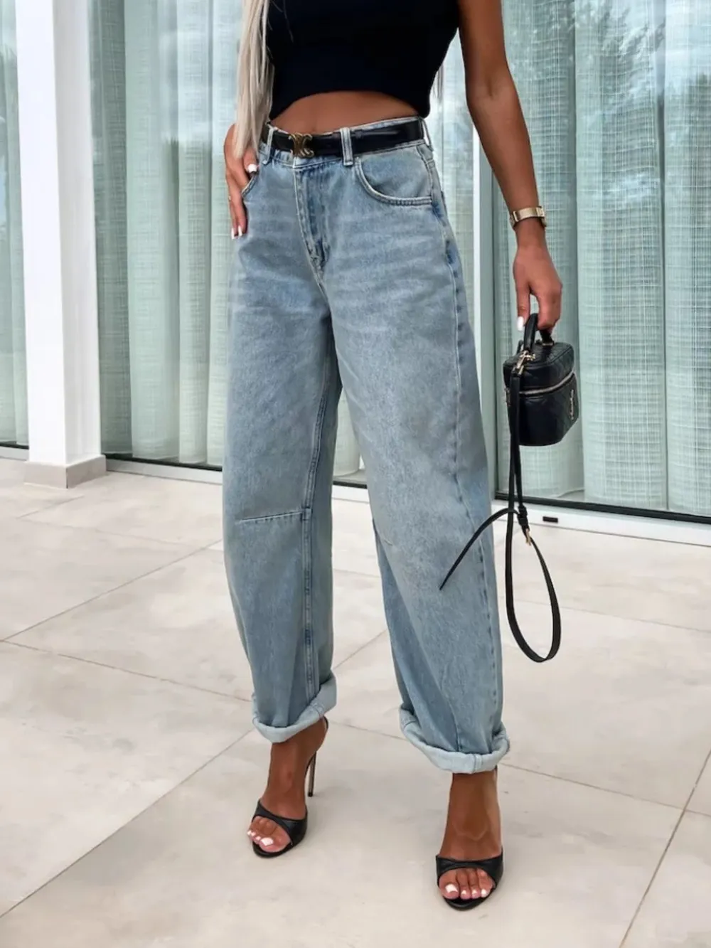 High Waist Wide Leg Jeans, image 3