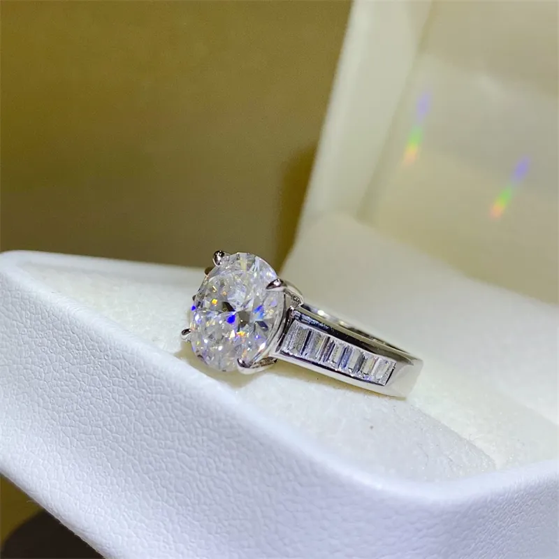 3 Carat Moissanite 925 Sterling Silver Ring, image 4