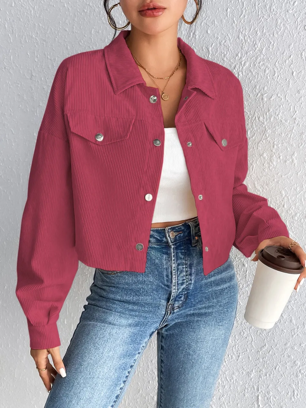 Snap Down Long Sleeve Jacket, image 10