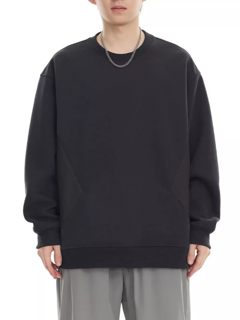 Men's Plus Size Casual Crew Neck Sweatshirt, image 10