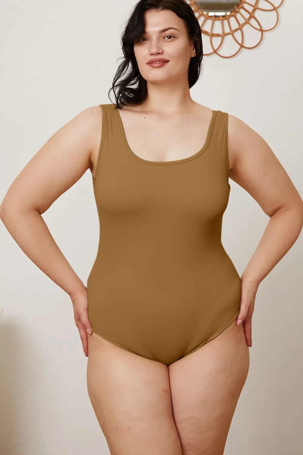 Full Size Square Neck Sleeveless Bodysuit, image 9