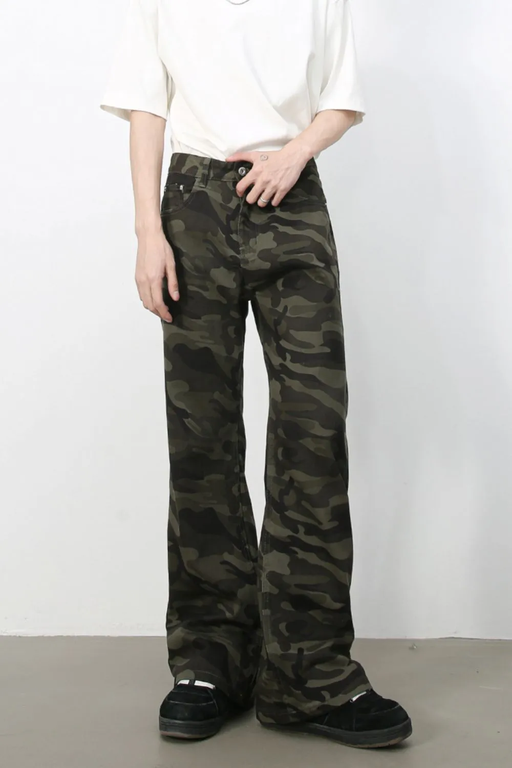 Men's Camouflage Jeans with Pockets, image 4