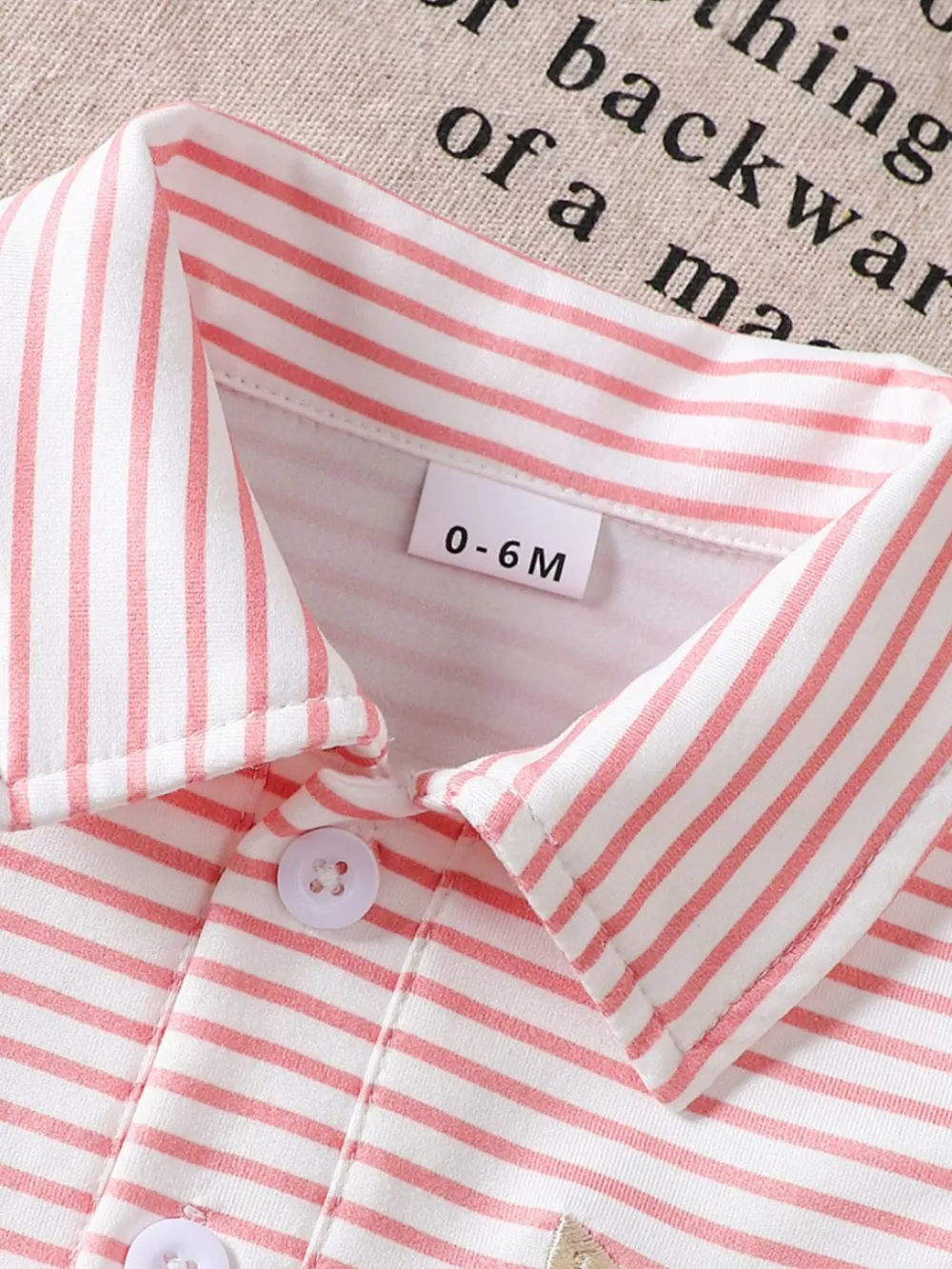 Children's Striped Embroidered Duck Polo, image 8