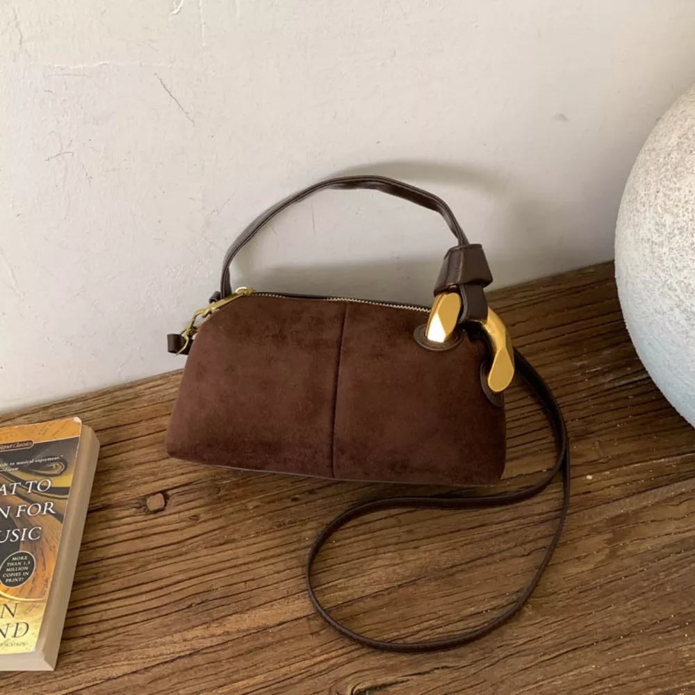 Suede Mini Crossbody Bag, image 6