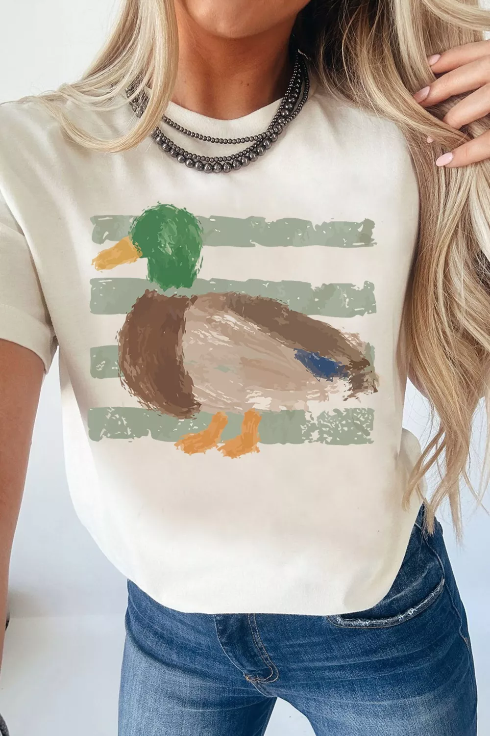 Western Duck Graffiti Graphic T-Shirt, image 2