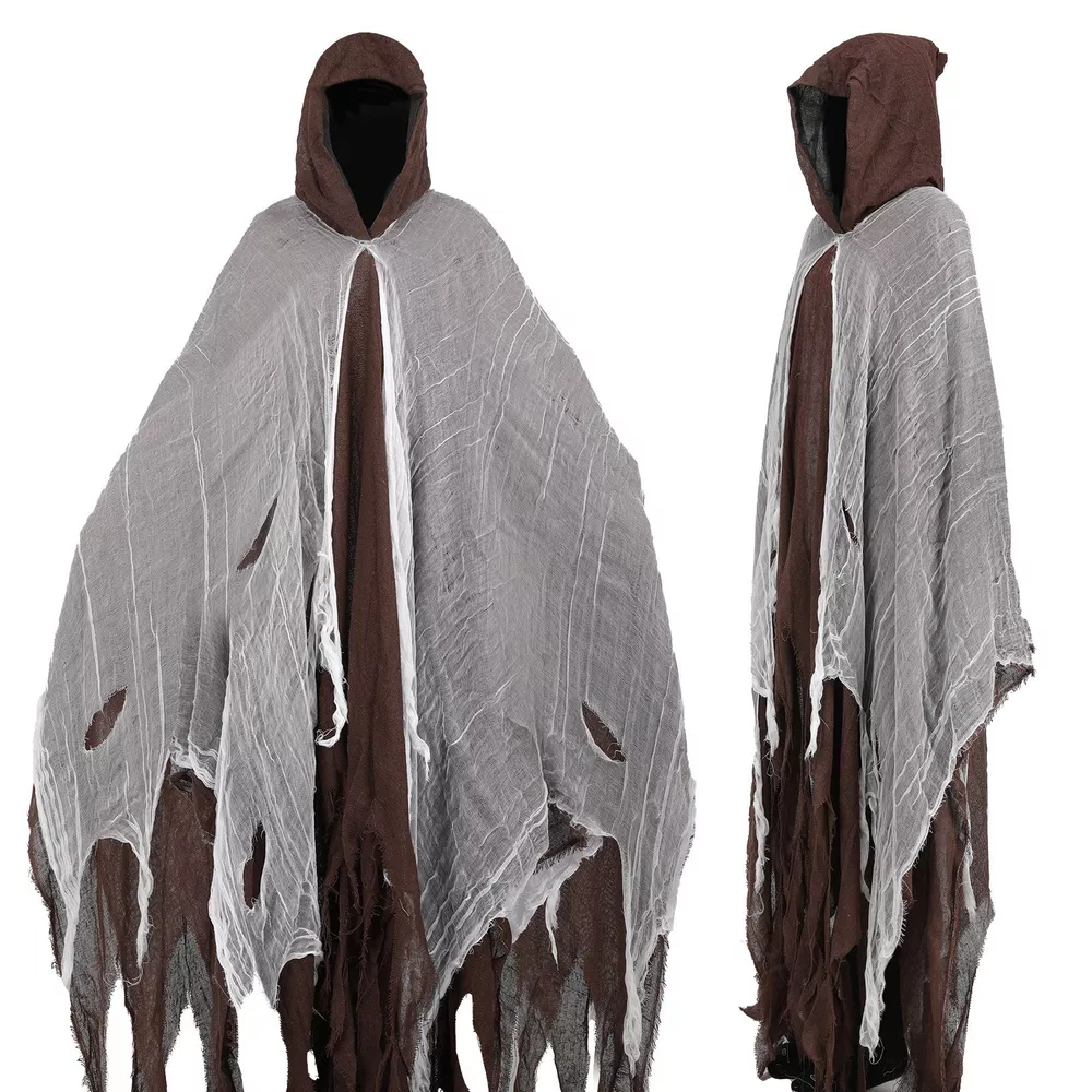 Halloween Distressed Hooded Cloak, image 5