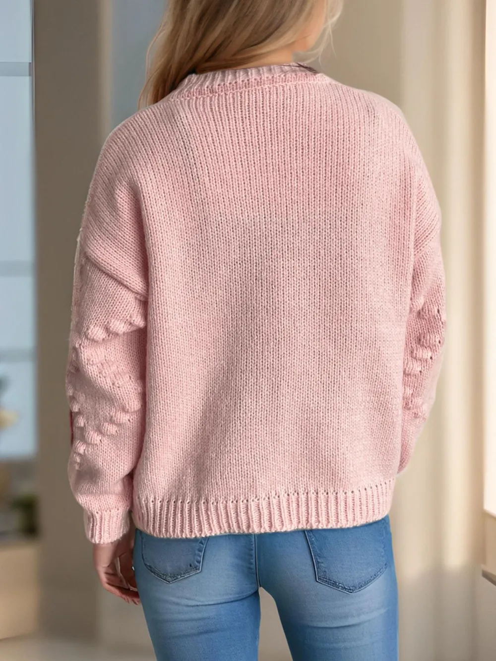 Strawberry Button Down Long Sleeve Cardigan, image 12
