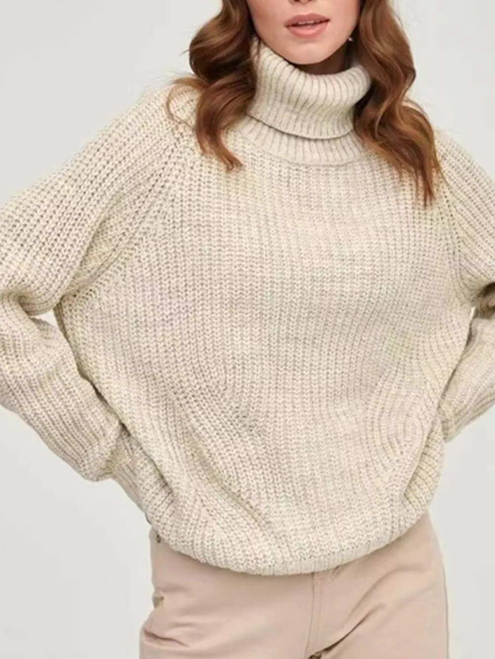 Turtleneck Long Sleeve Sweater, image 5