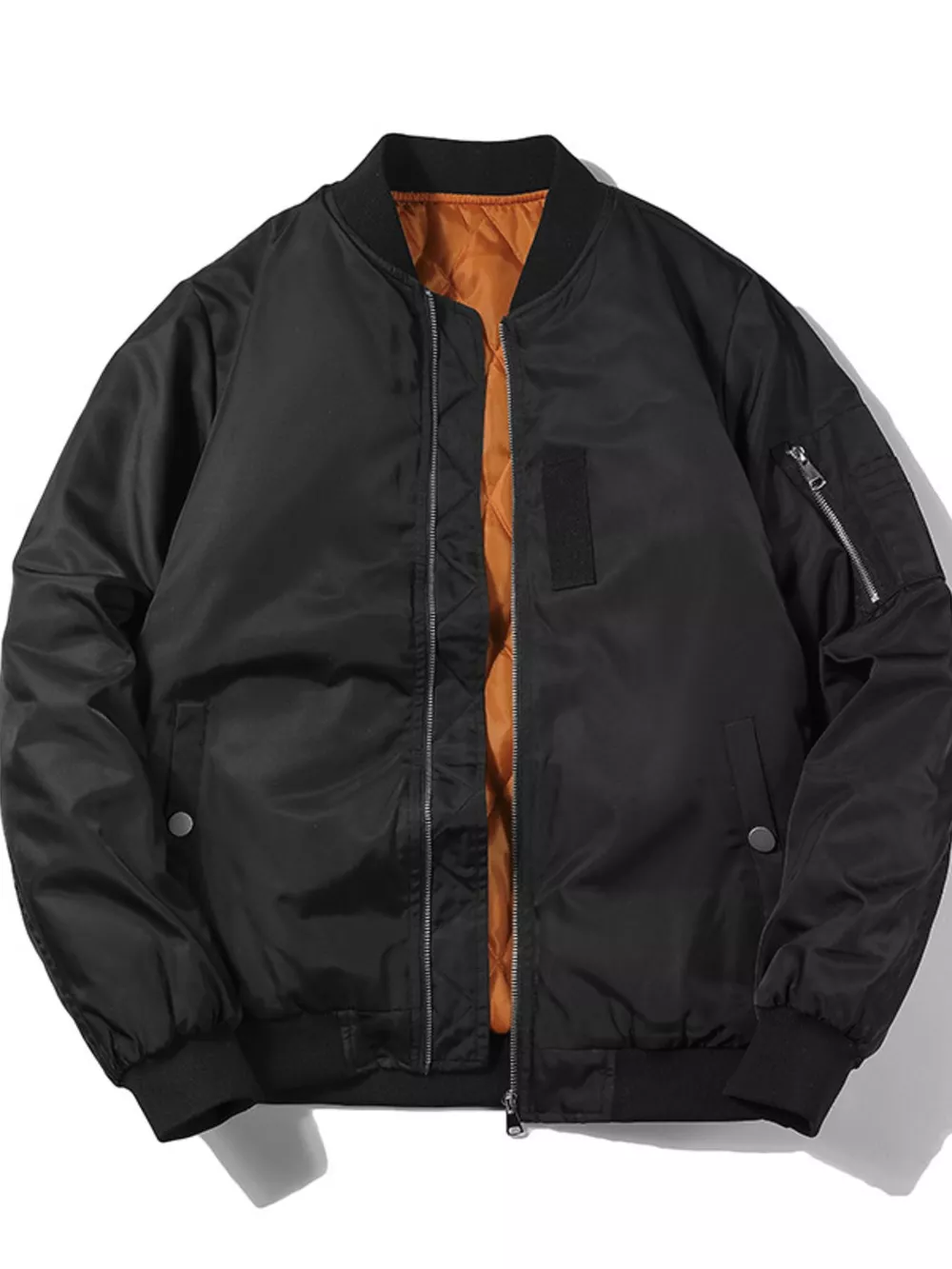 Men's Plus Size Lightweight Bomber Jacket, image 7