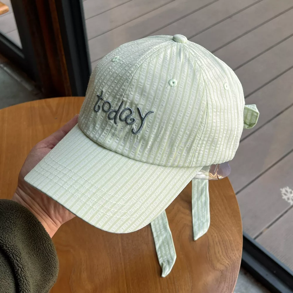 Striped Embroidered Baseball Cap, image 5
