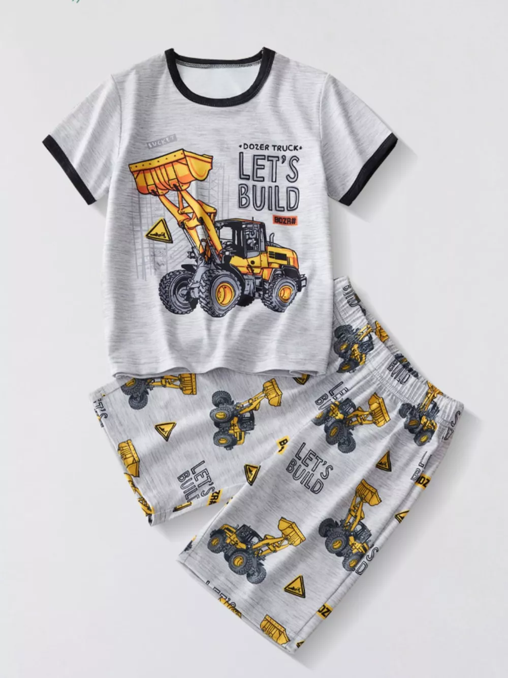 Children's Dozer Truck Tee and Shorts Set