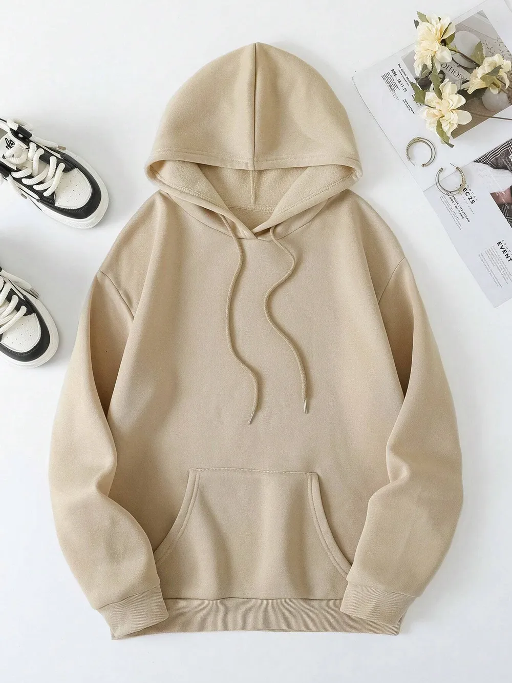 FAITH OVER FEAR Dropped Shoulder Hoodie, image 5