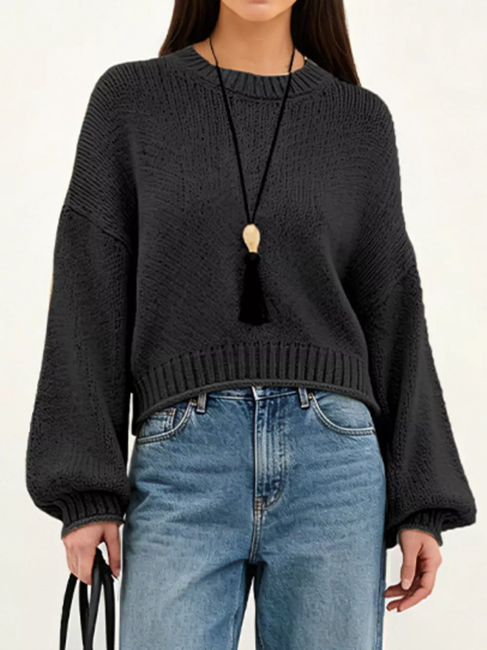 Oversized Chunky Knit Sweater, image 5