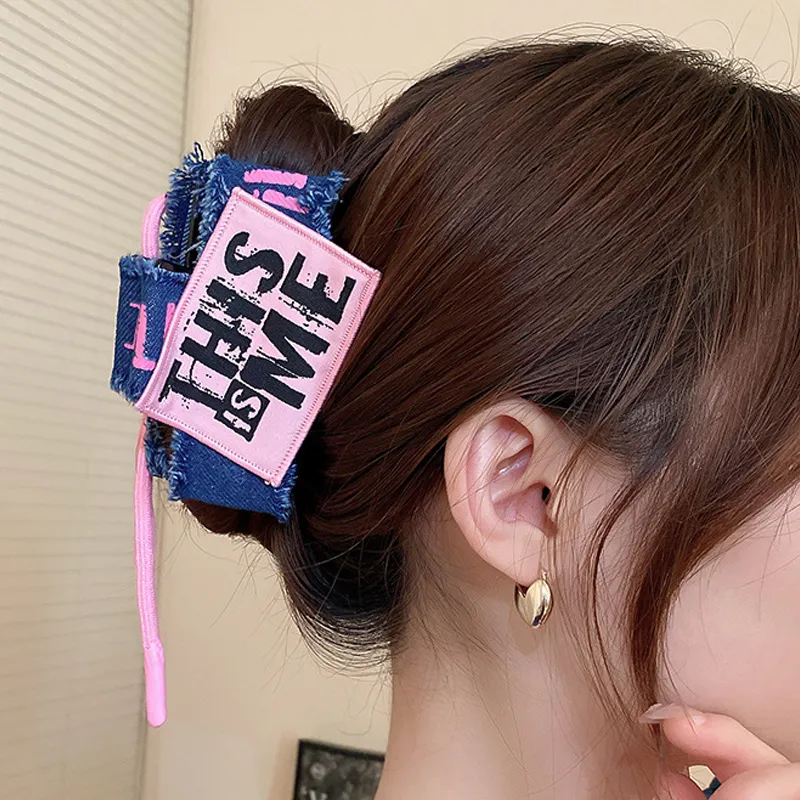 Acrylic Braided Rope Hair Claw Clip, image 5