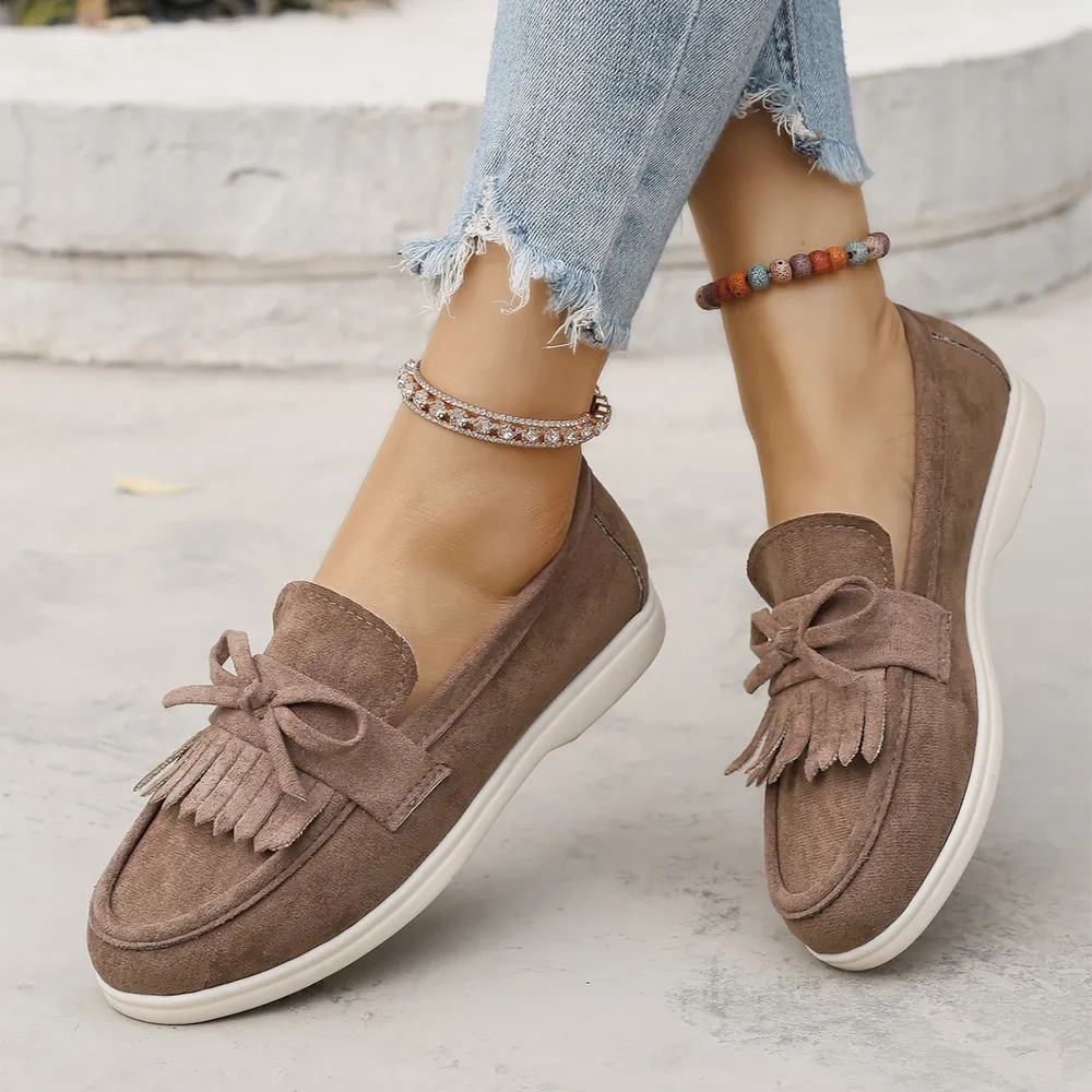 Round Toe Flats Loafers, image 2