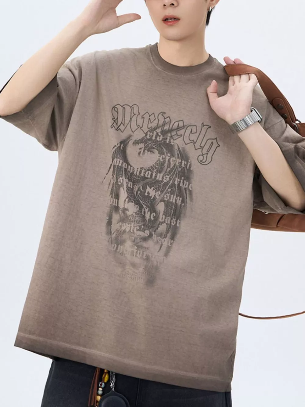 Men's Plus Size Round Neck Short Sleeve T-Shirt