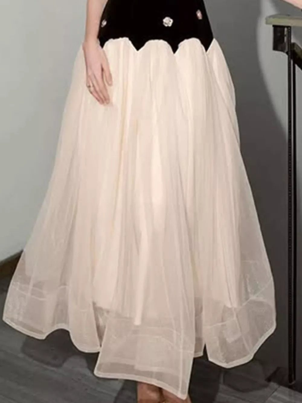 Sleeveless Tulle Maxi Dress, image 3