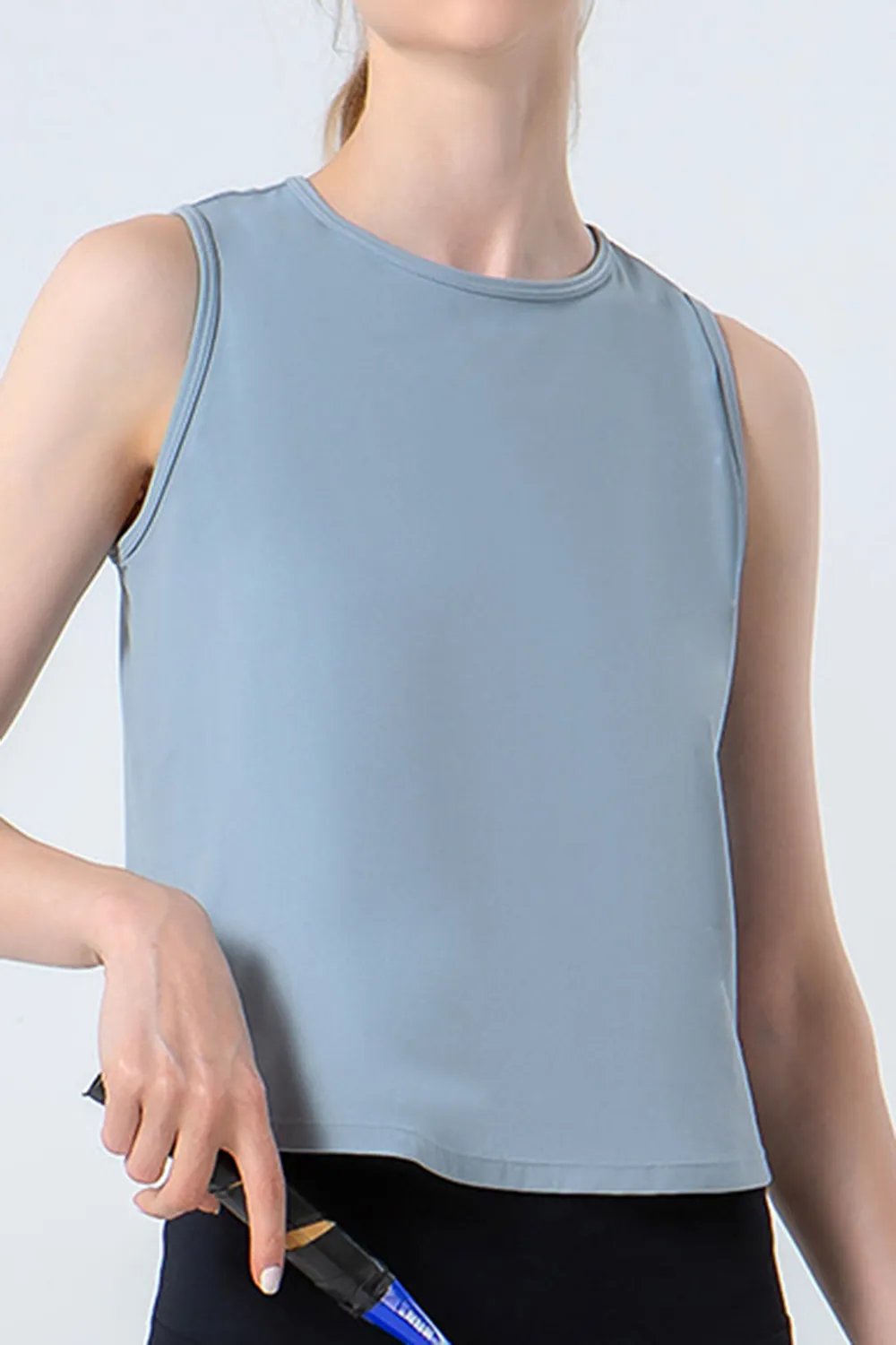 Round Neck Active Tank, image 13