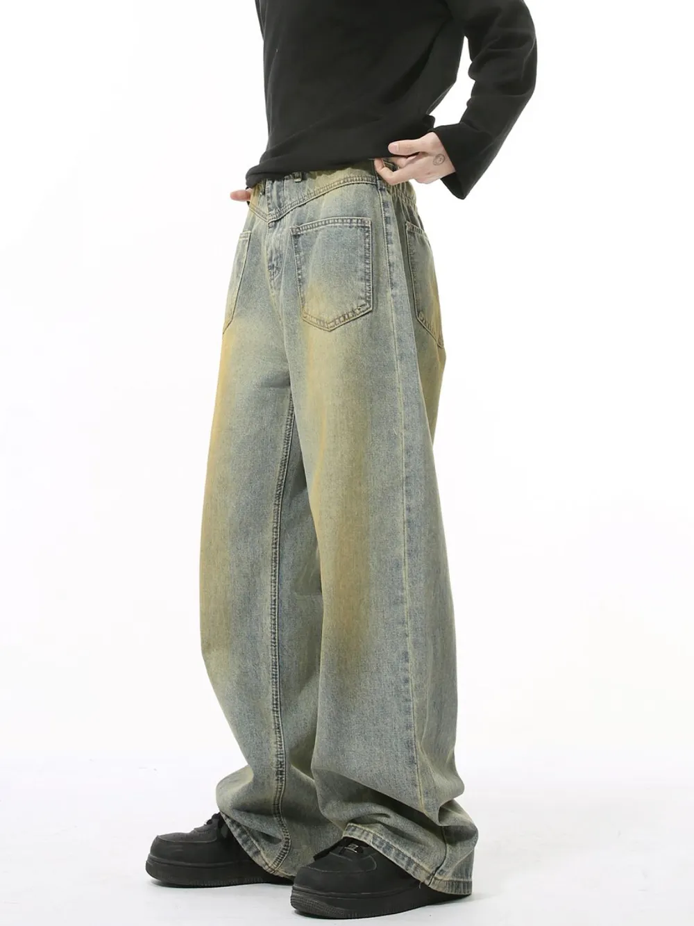 Men's Distressed Backward Jeans, image 3