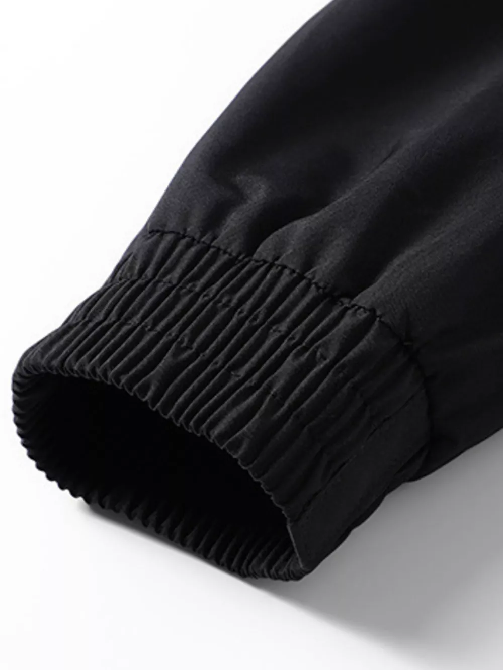 Men's Racing-Inspired Zip Up Bomber Jacket, image 4