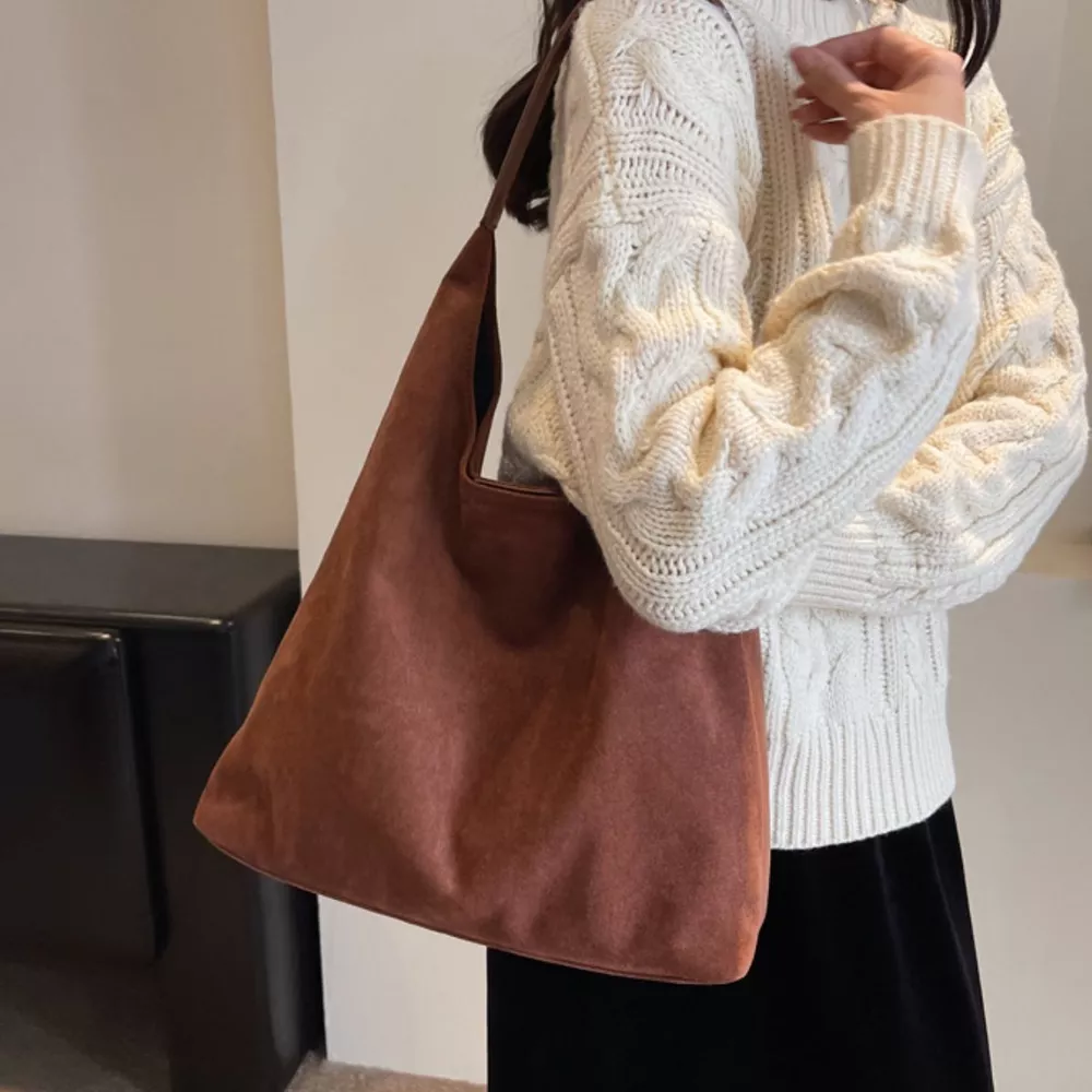 Solid Color Shoulder Bag, image 5