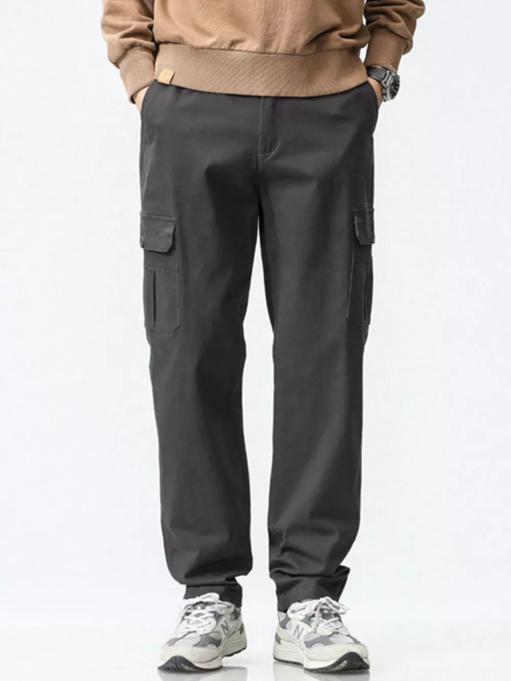 Men's Plus Size Relaxed Fit Cargo Pants, image 7
