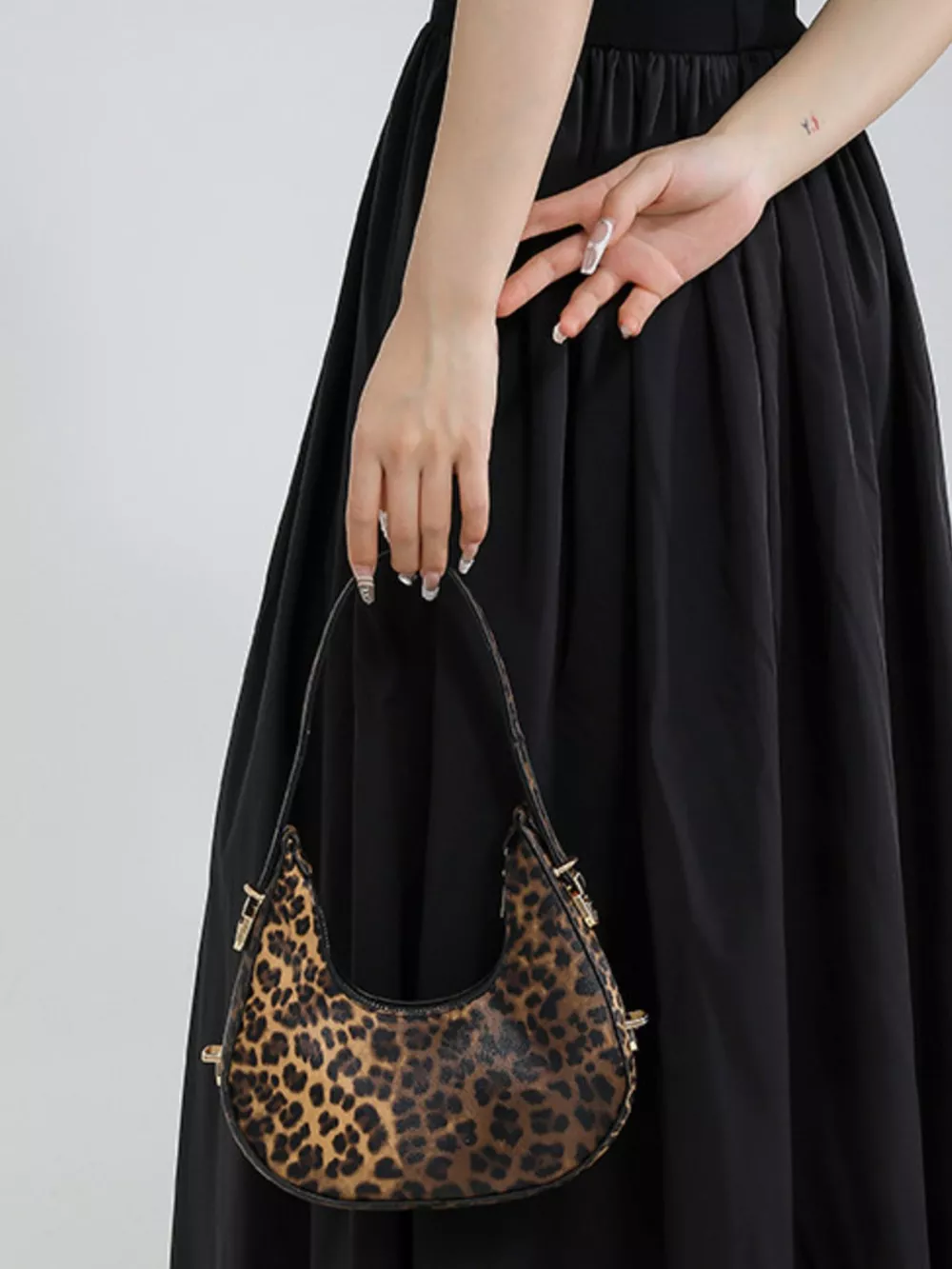 Leopard Print Shoulder Bag, image 2