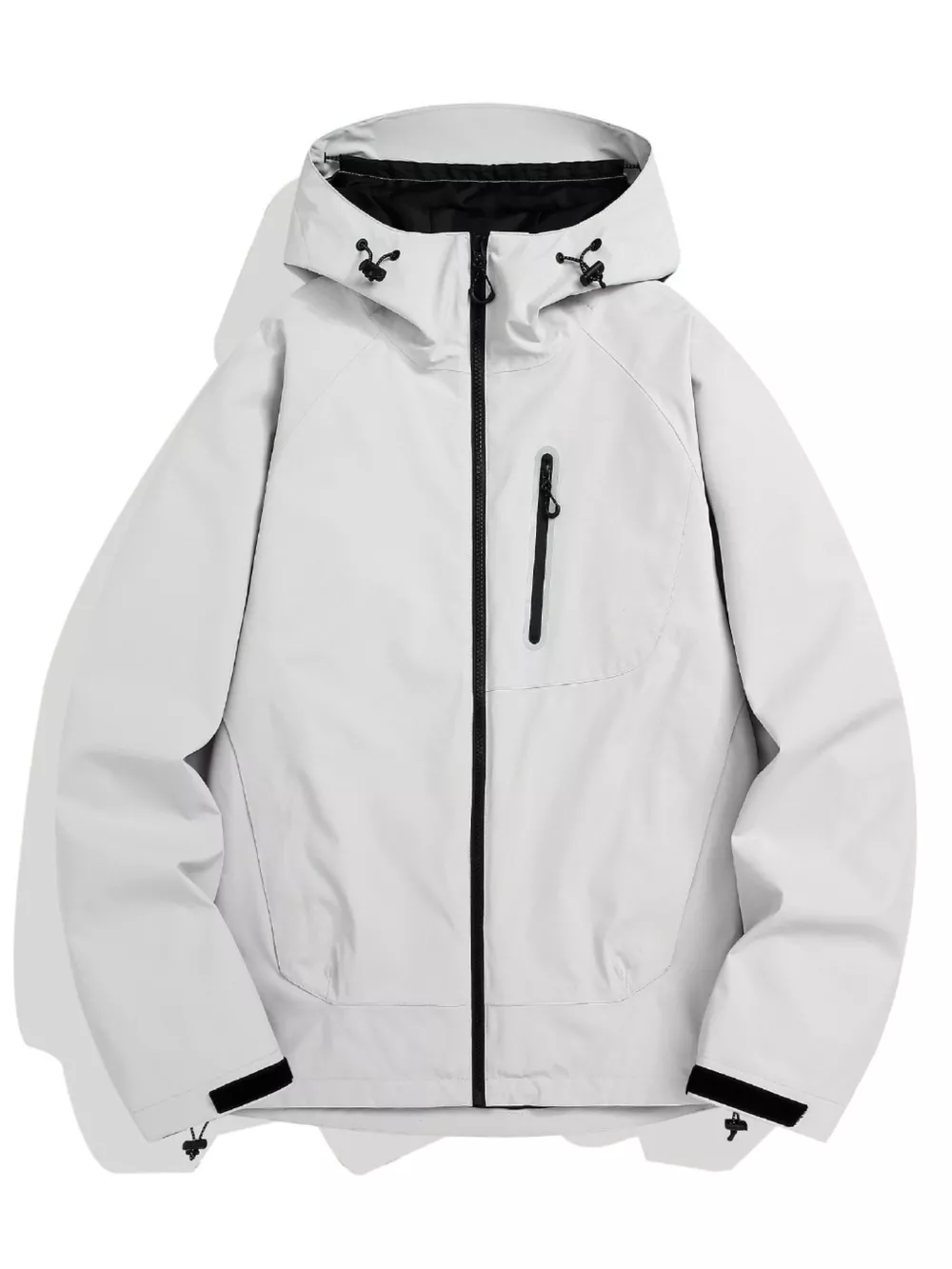 Men's Plus Size Lightweight Zip Up Jacket, image 4