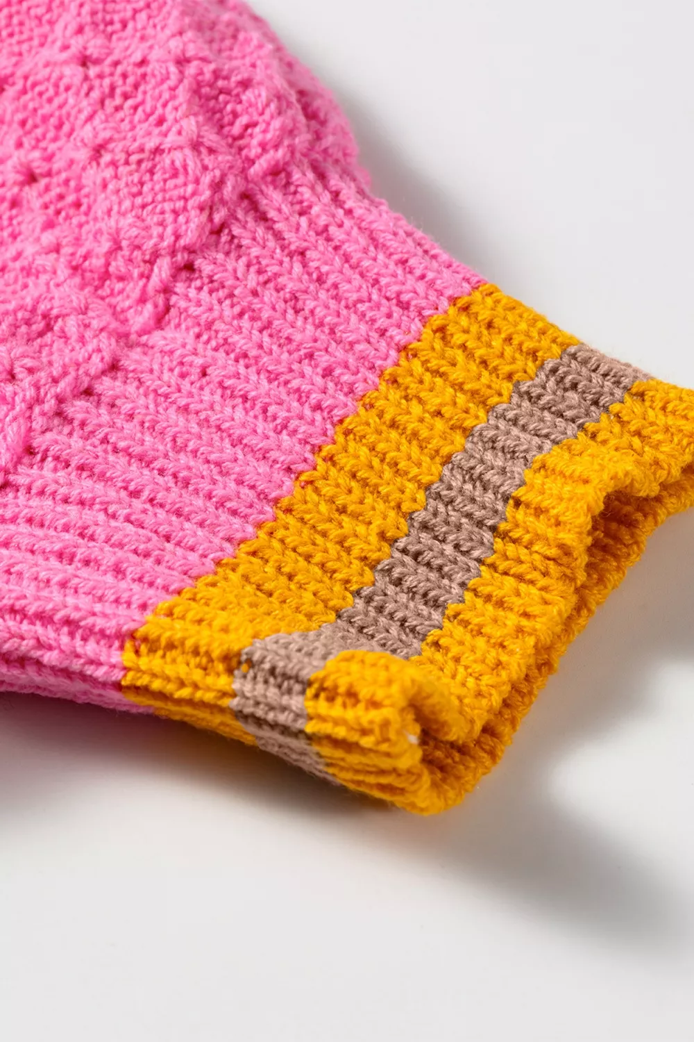 Stripe Striped Colorblock Texture Drop Shoulder Sweater, image 10