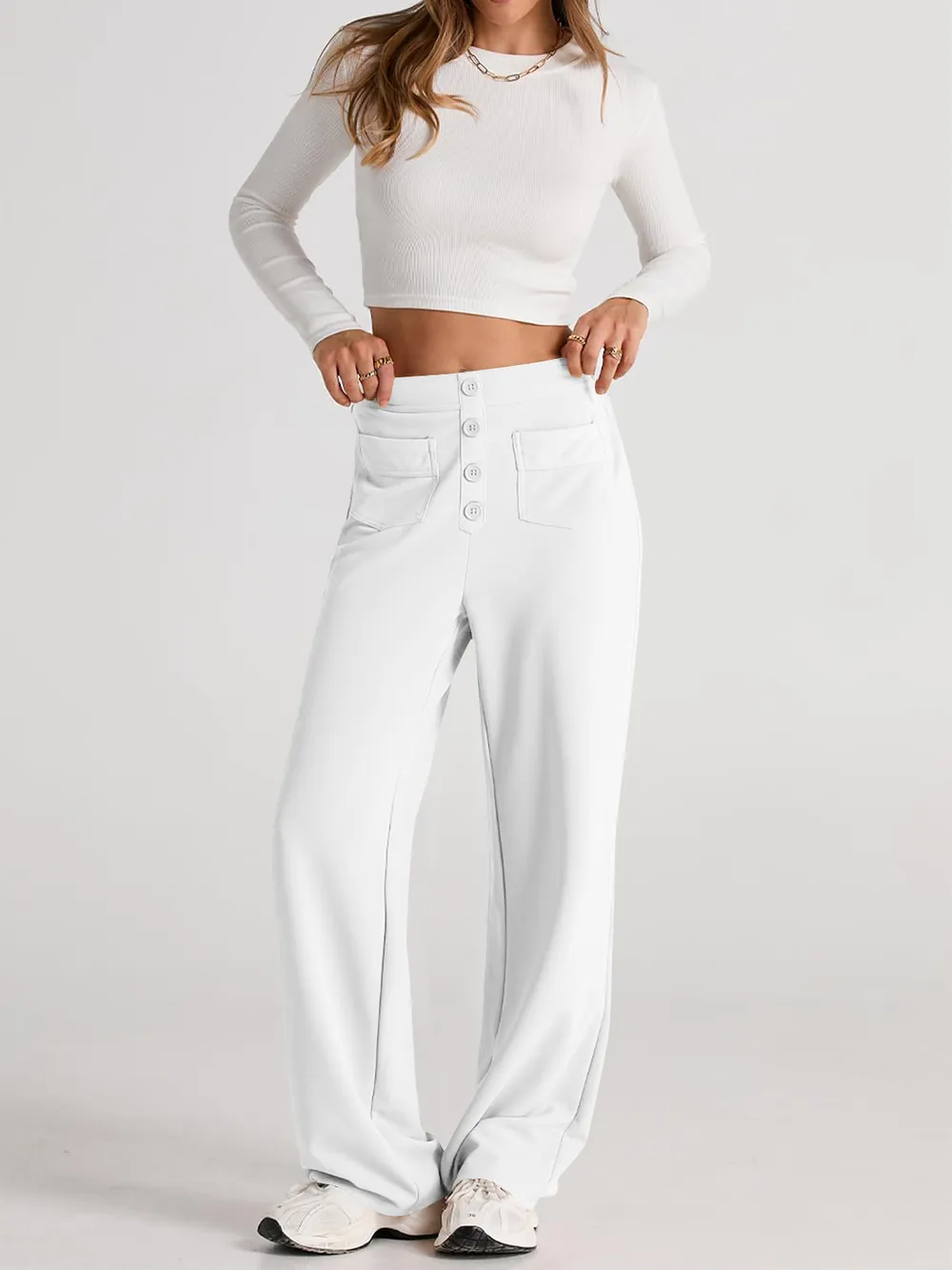 High Waist Wide Leg Pants, image 11