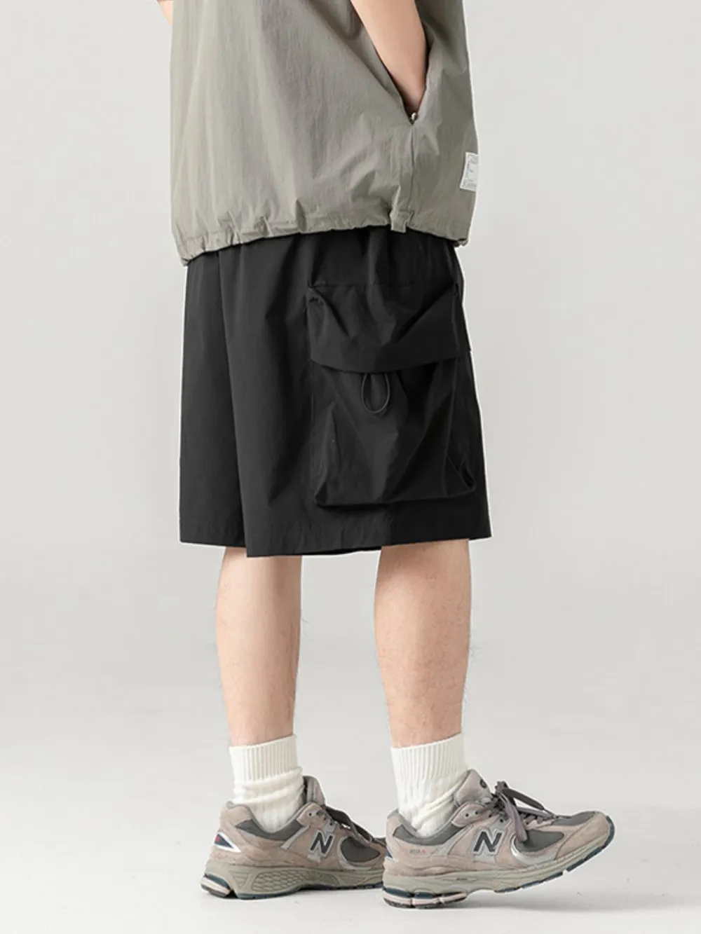 Men's Plus Size Drawstring Shorts