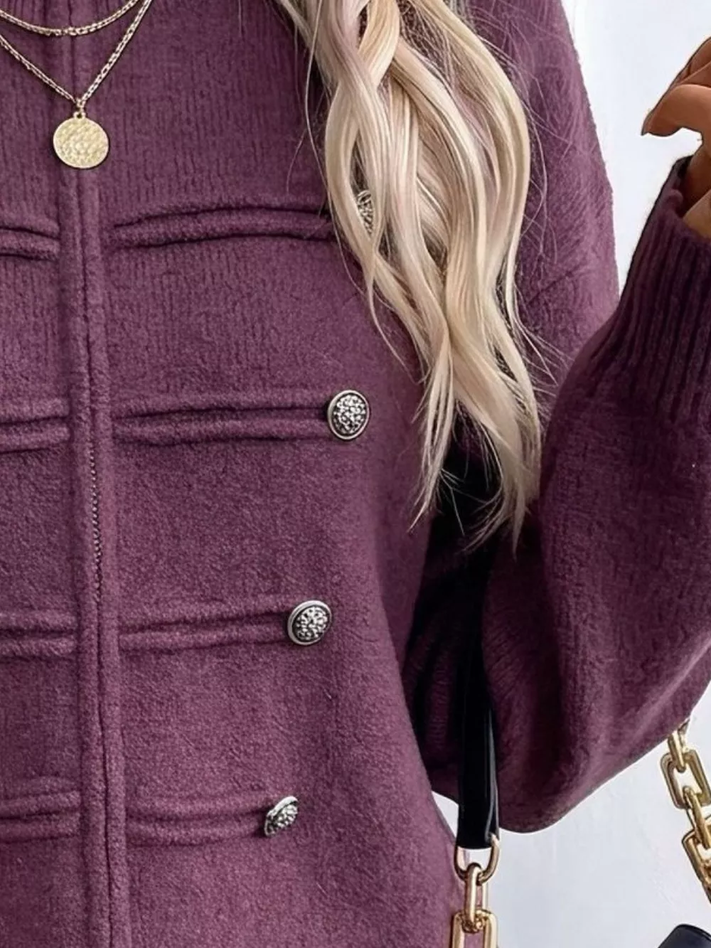 Zip-Up Long Sleeve Cardigan, image 12