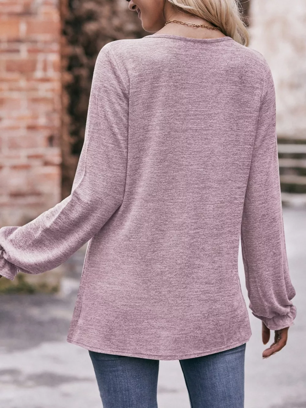 Ruffle Cuff Long Sleeve T-Shirt, image 18