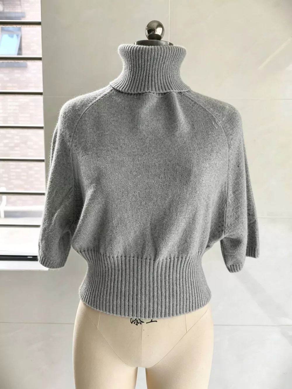 Turtleneck Batwing Sleeve Sweater, image 10