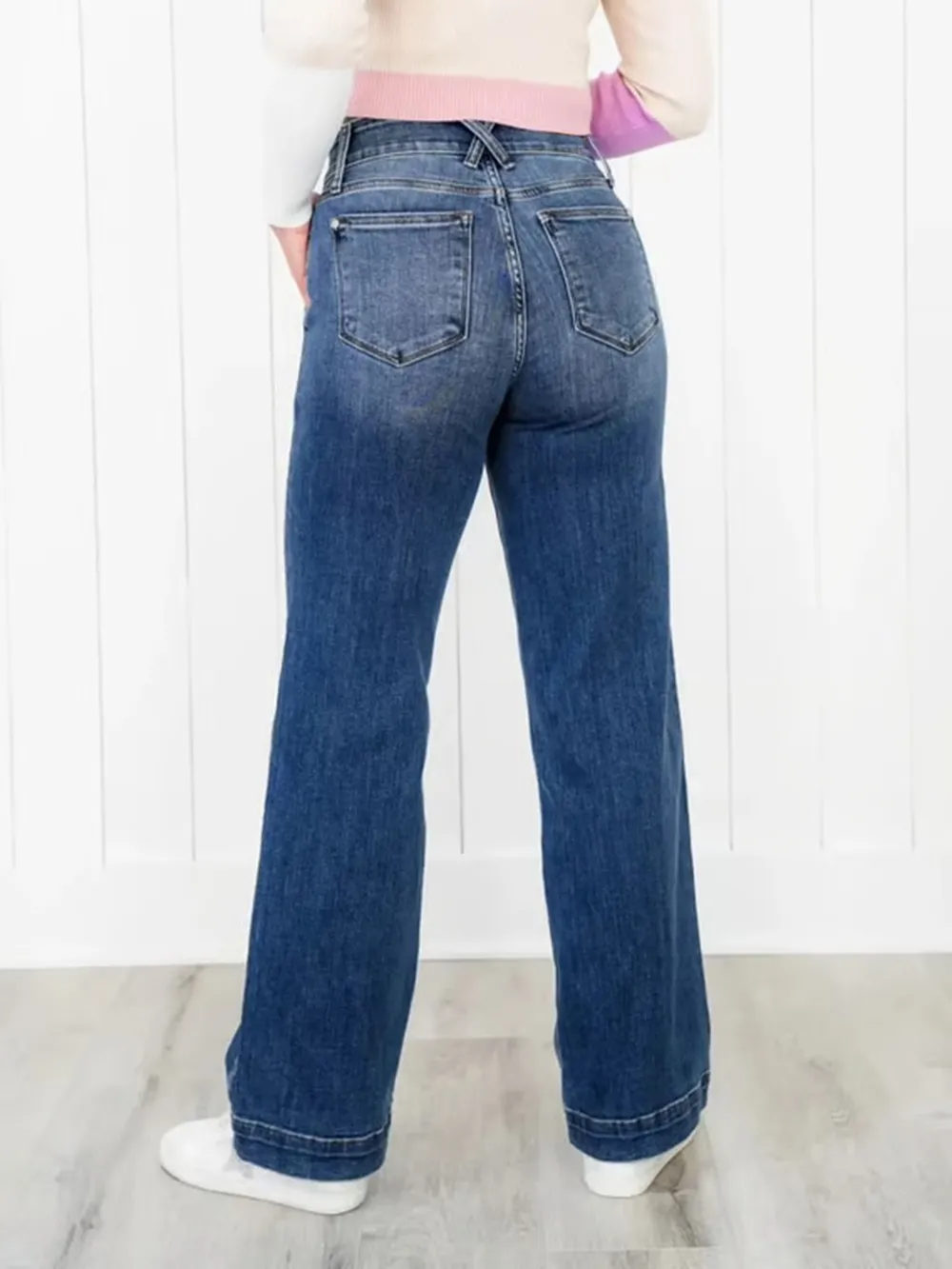 Washed Straight Leg Jeans, image 5