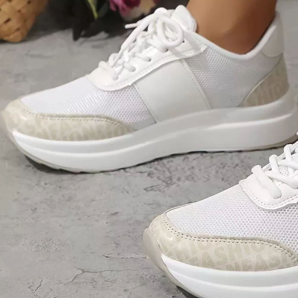 Round Toe Lace Up Sneakers, image 4