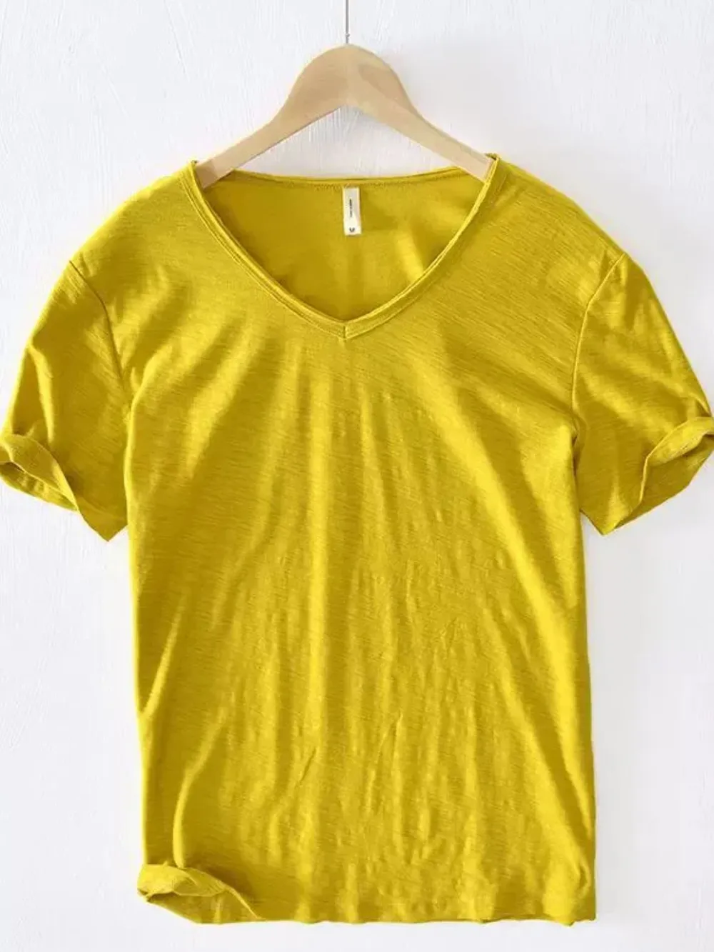 Men's Plus Size V-Neck Short Sleeve T-Shirt, image 3