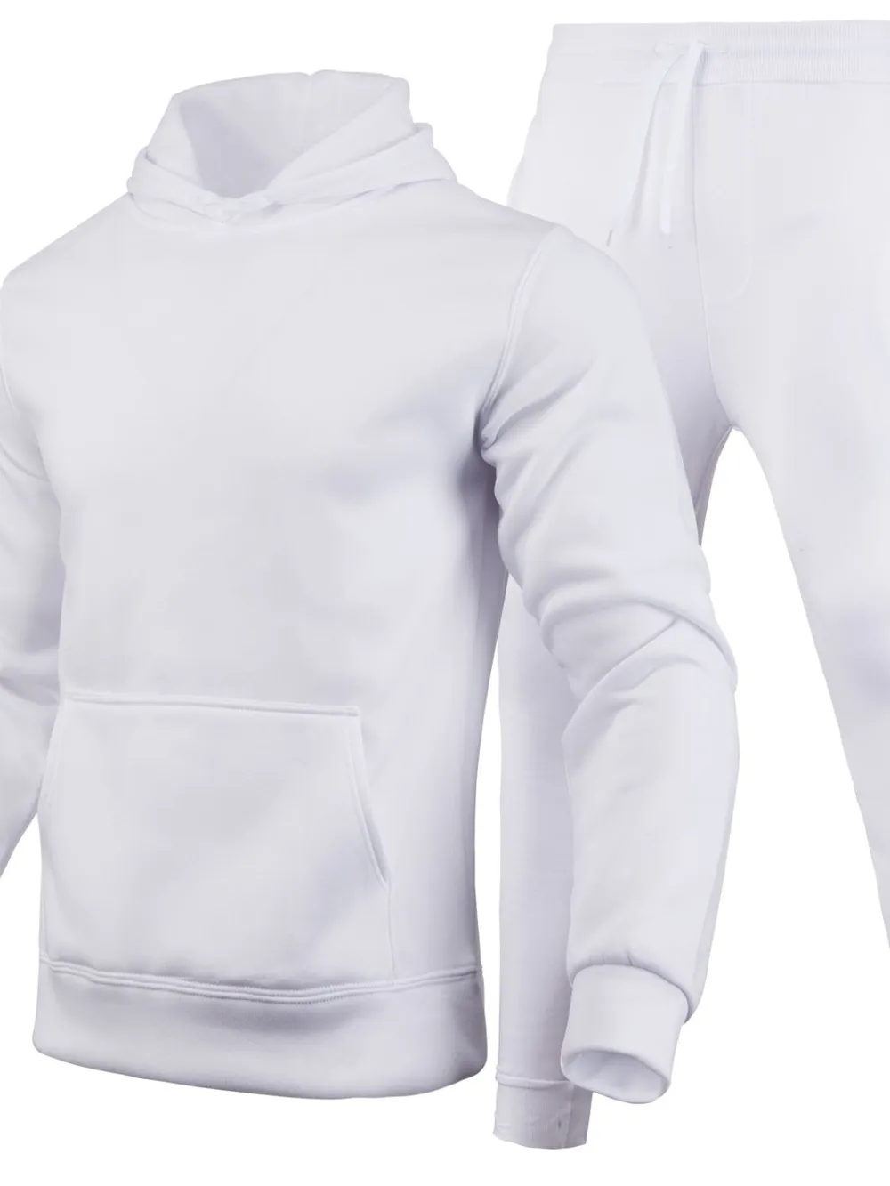 Men's Full Size Long Sleeve Hoodie and Pants Set Plus Size, image 3