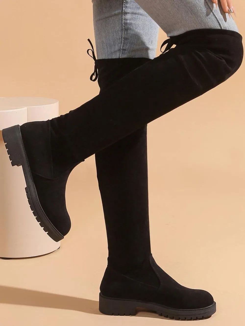 Over-the-Knee Block Heel Boots, image 5