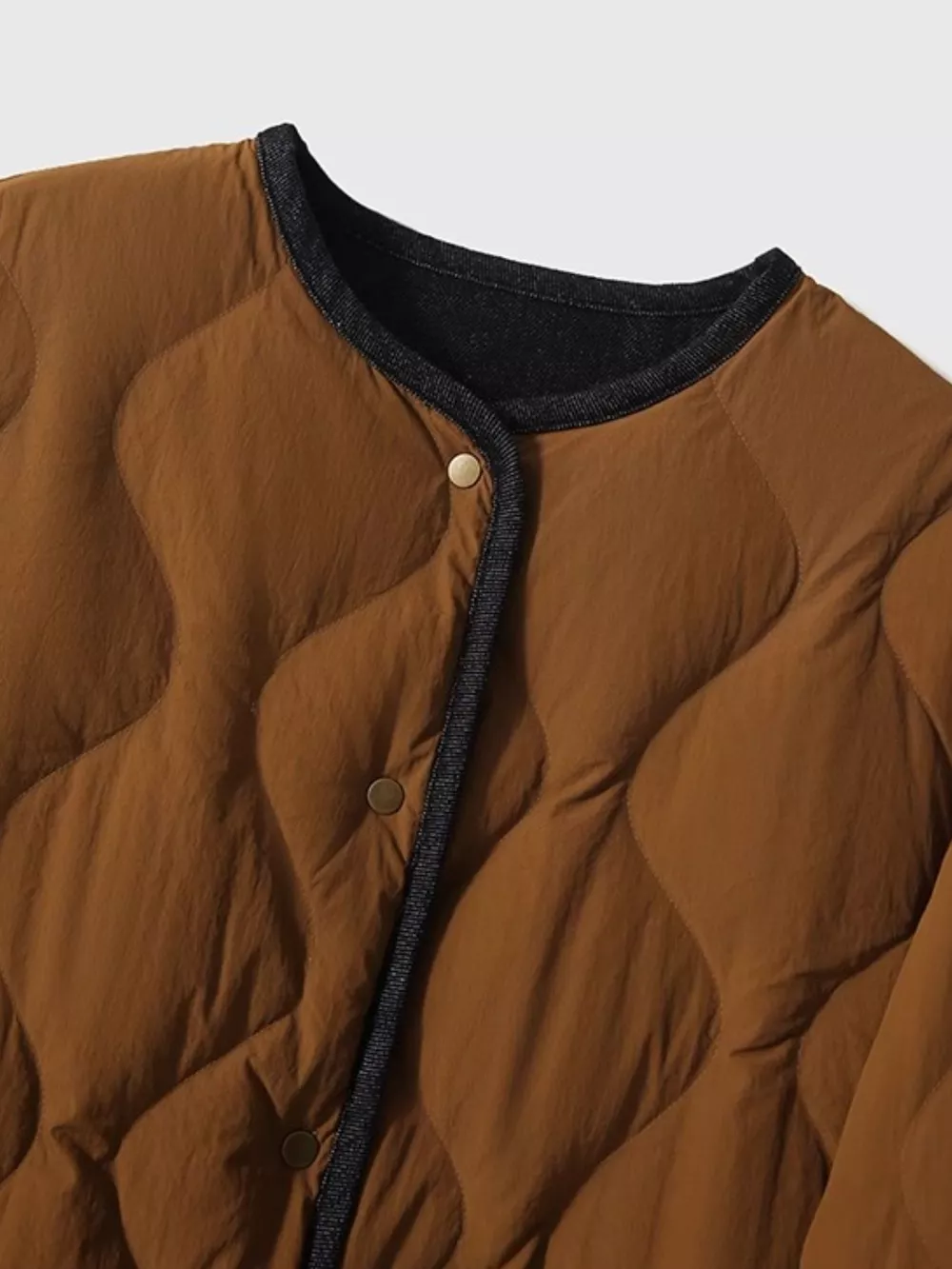 Diamond-Quilted Lightweight Cropped Reversible Down Jacket, image 7