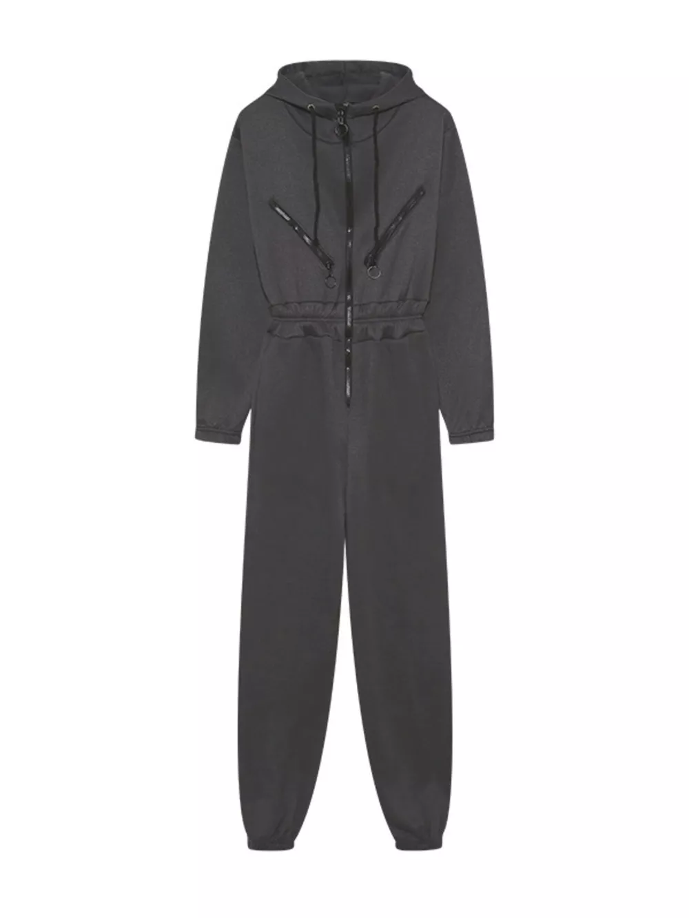 Hooded Zip-Up Long Sleeve Jumpsuit, image 15