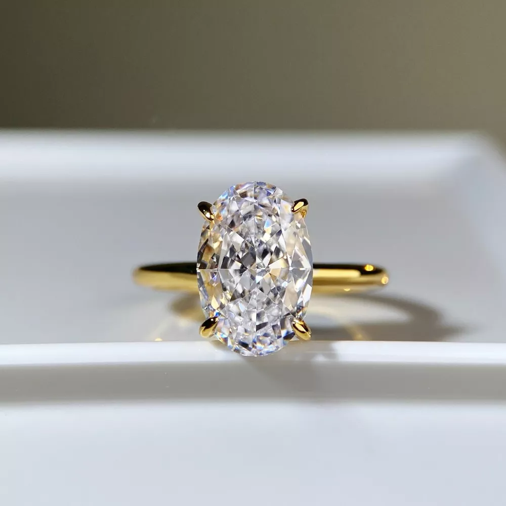 18K Gold-Plated Zircon Ring, image 5