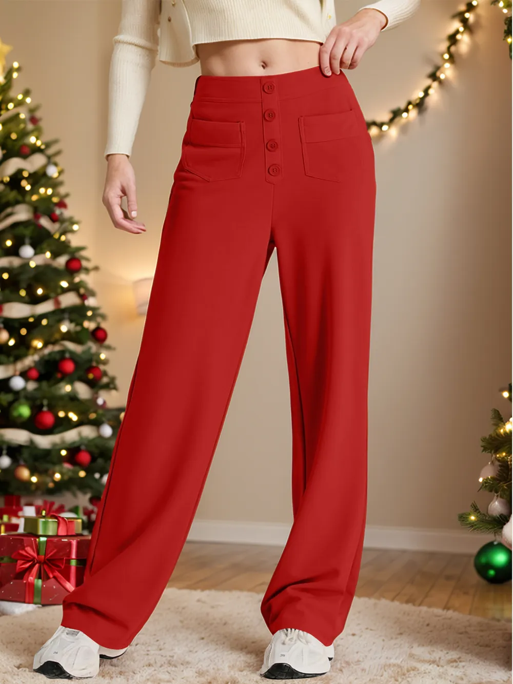 High Waist Wide Leg Pants, image 12