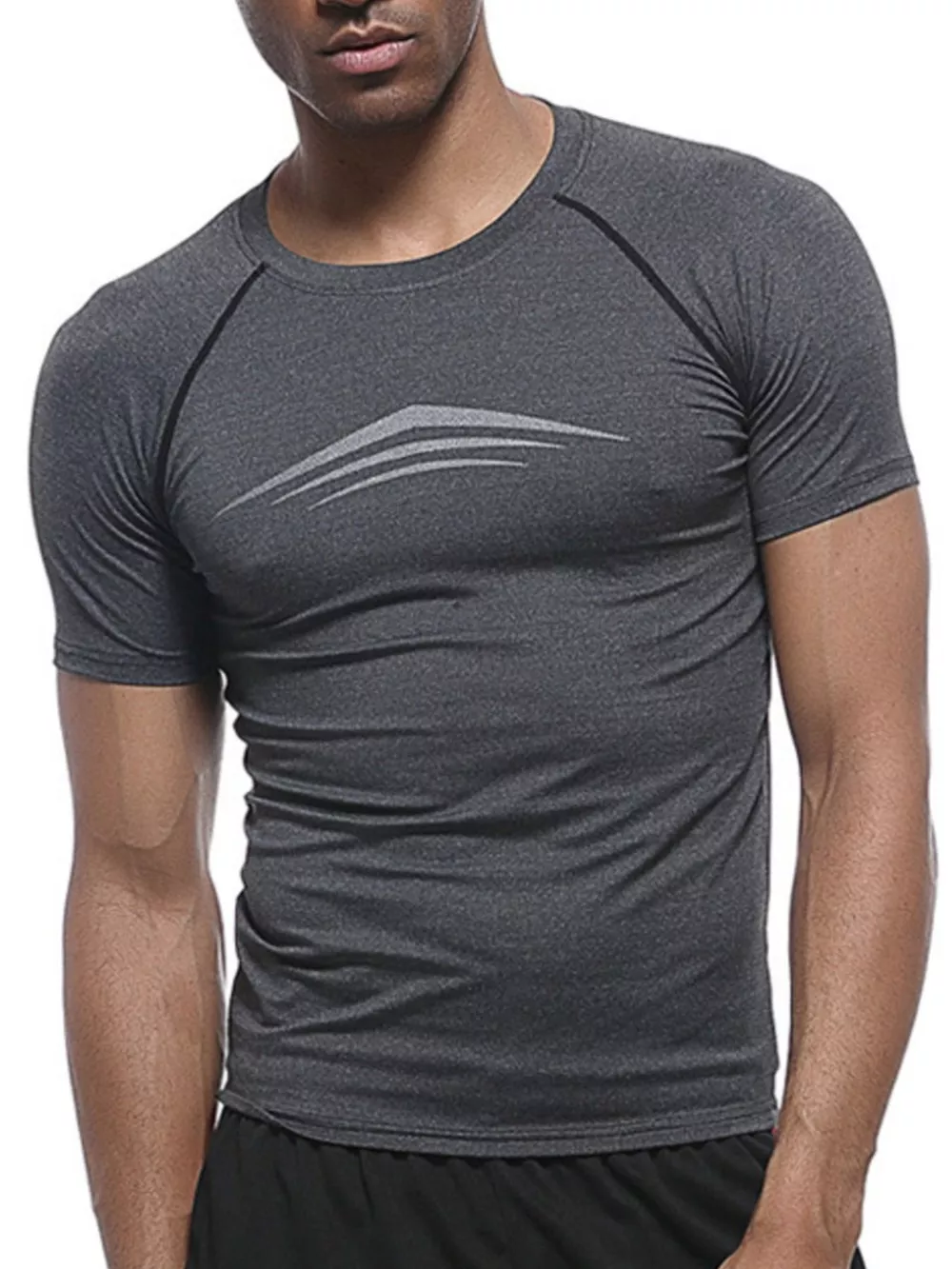 Men's Round Neck Active T-Shirt, image 3