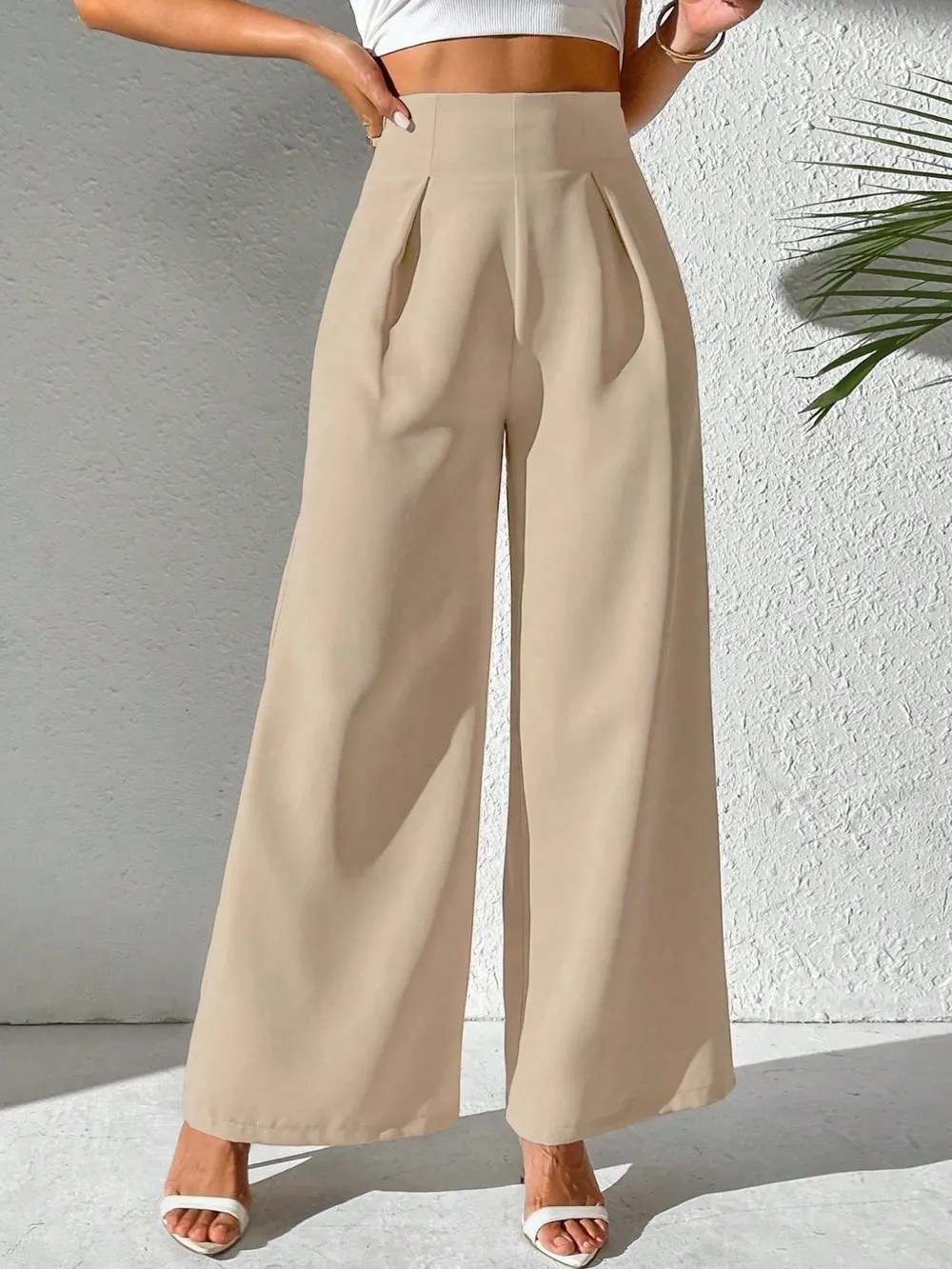 Wide Leg High Waist Pants, image 5
