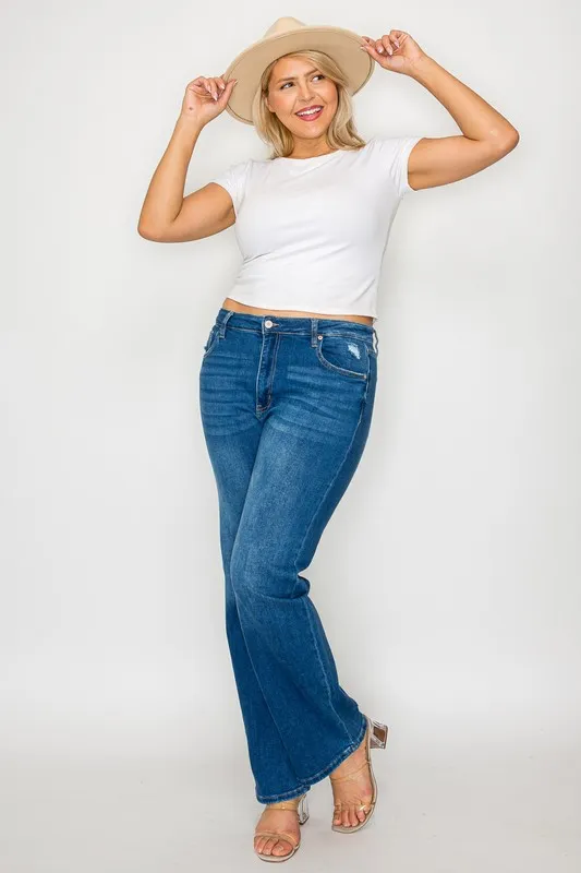 Full Size Cat's Whiskers High Rise Straight Jeans, image 12