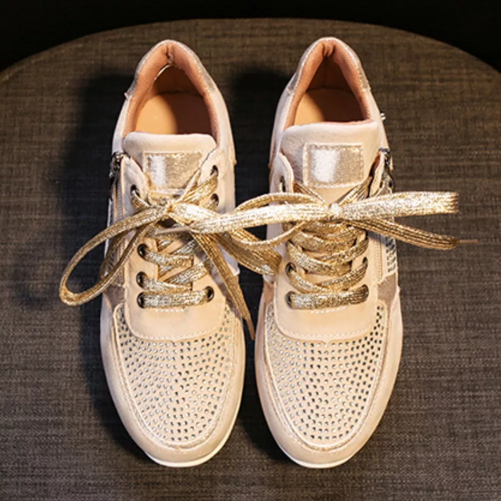 Lace Up Round Toe Sneakers, image 11