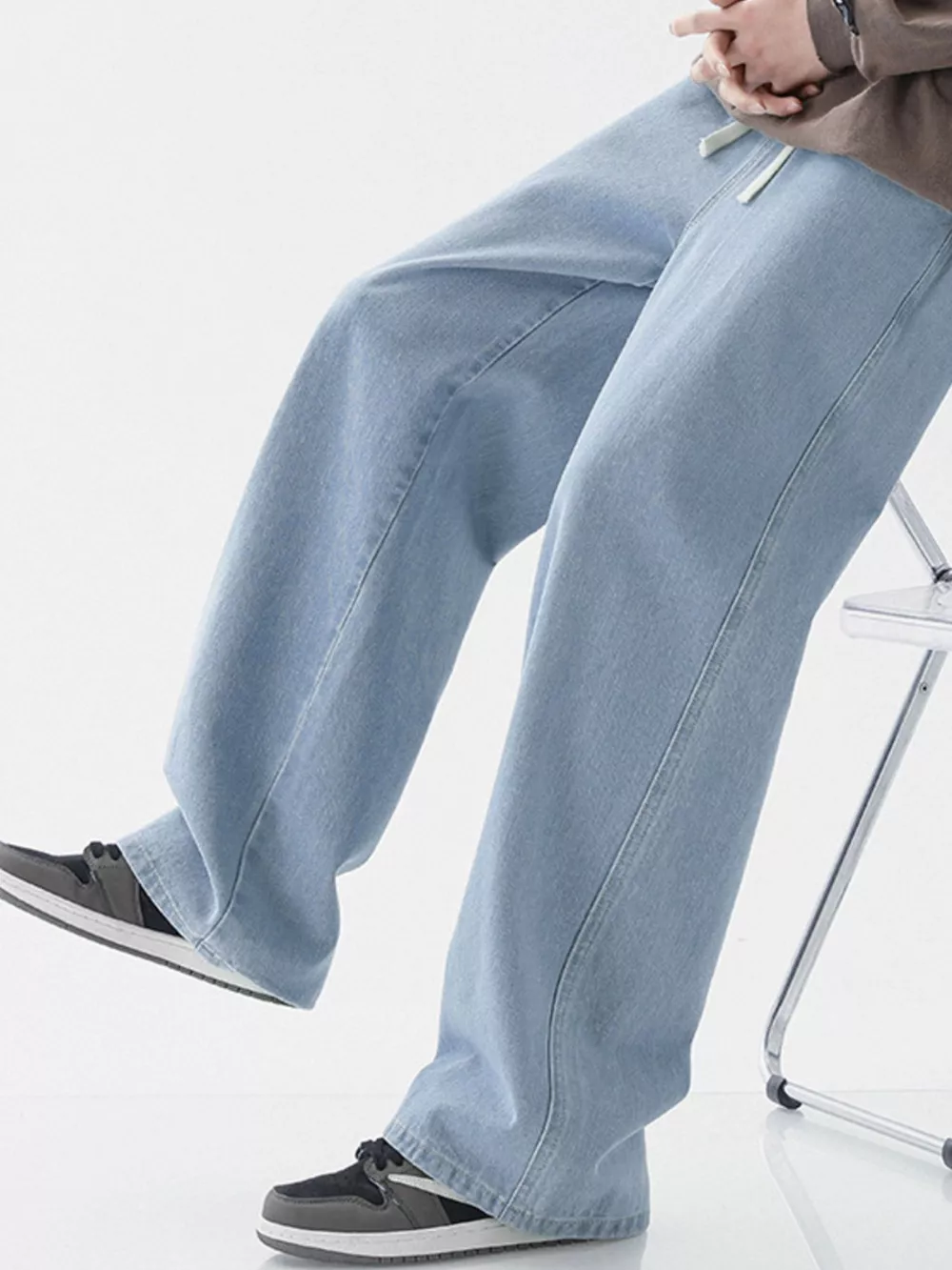Men's Full Size Wide Leg Jeans Plus Size, image 5